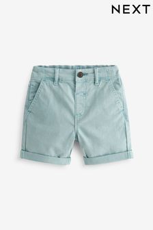 Light Blue Washed Chinos Shorts (12mths-16yrs) (853528) | SGD 15 - SGD 26