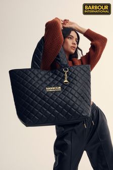 أسود - حقيبة حمل بشعار باترسي الدولي مبطن من Barbour® (853573) | 660 د.إ
