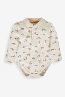 JoJo Maman Bébé Natural Boys' Mole Polo Shirt Baby Body (853715) | €8.50