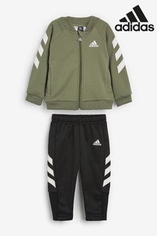 green baby adidas tracksuit