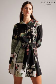 Ted Baker Long Sleeve Winnieh Belted Straight Mini Shirt Dress (854152) | €200