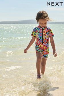 Multi Bright Floral Sunsafe Swimsuit (3mths-7yrs) (854477) | OMR6 - OMR7