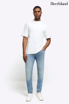 River Island Blue Skinny Fit Jeans (854910) | $72
