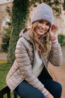 Joules Beatrice Oversized Ribbed Beanie Hat