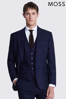 MOSS Blue Tailored Check Suit (854947) | $255