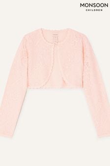 Monsoon Pink Lace Cardigan (855033) | $40 - $46