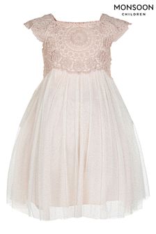 Monsoon Pink Baby Estella Sparkle Dress (855072) | €55 - €59