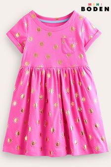 Boden Pink Short Sleeved Fun Jersey Dress (855977) | €26 - €32