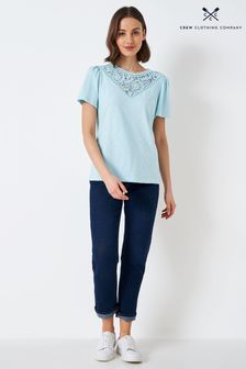 Crew Clothing Company Blue Cotton Casual Jersey Top (856341) | €24