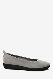 Grey Suede - Forever Comfort® With Motion Flex Eva Ballerina Shoes (858130) | kr528