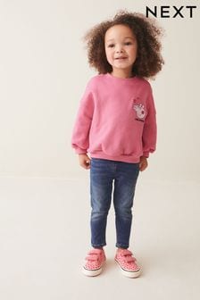 Rosa - Peppa Pig Sweatshirt mit Rundhalsausschnitt (3 Monate bis 7 Jahre) (858619) | 11 € - 14 €