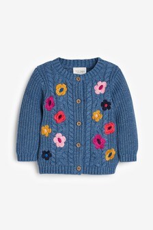 Floral Embroidery Cardigan (0mths-2yrs)