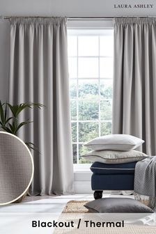 Laura Ashley Steel Grey Stephanie Blackout Blackout/Thermal Curtains (858912) | 146 € - 276 €