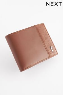 Leather Stag Badge Wallet