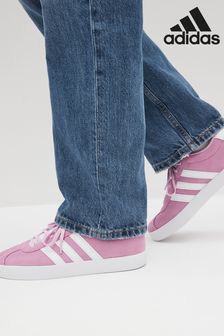 adidas Pink/White Junior Sportswear VL Court Trainers (859499) | SGD 68
