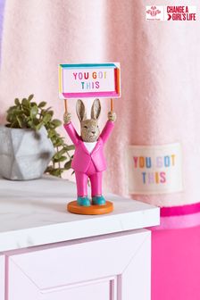 Pink You Got This Rosie Rabbit Ornament