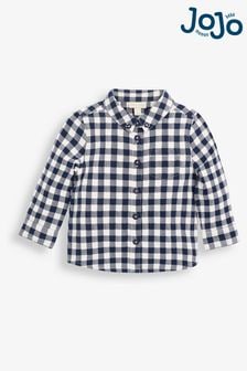 JoJo Maman Bébé Navy Gingham Shirt (85A936) | 94 QAR