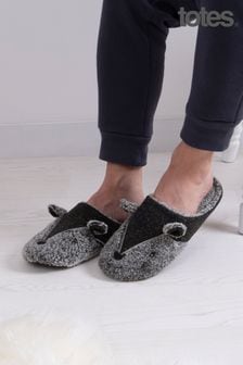 Totes Novelty Novelty Applique Mens Mule Slippers (860095) | €35