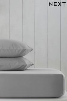 Silver Grey Cotton Rich Fitted Sheet (860474) | €11 - €20
