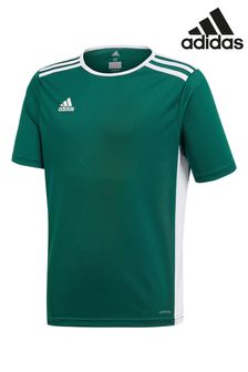 Grün - adidas Entrada T-Shirt mit 18er Streifen (860837) | 16 €
