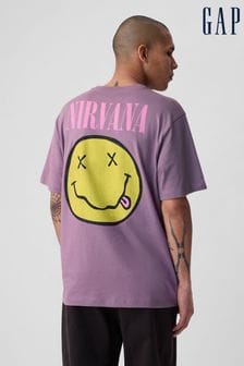 Fioletowa Nirvana - Gap Cotton Graphic Short Sleeve T-shirt (861021) | 125 zł