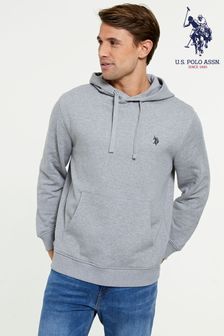 Grau - U.S. Polo Assn. Klassisches Kapuzensweatshirt aus Fleece (861023) | 67 €