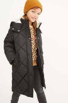 Black Shower Resistant Quilted Padded Coat (3-16yrs) (861269) | ₪ 135 - ₪ 174