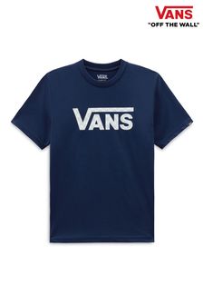 Темно-синий - Классическая футболка для мальчиков с логотипом Vans (861345) | €33