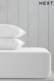 White Cotton Rich Extra Deep Fitted Sheet (861369) | ₪ 59 - ₪ 79
