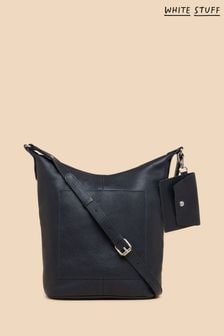White Stuff Blue Fern Leather Cross-Body Bag (861648) | HK$754