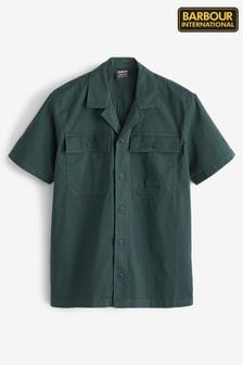 أخضر - قميص قماش مصبوغ Belmont بكم Barbour® International (861988) | 396 ر.ق