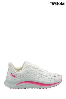 Gola White Alzir Speed Mesh Lace-Up Ladies Running Trainers (862078) | €97