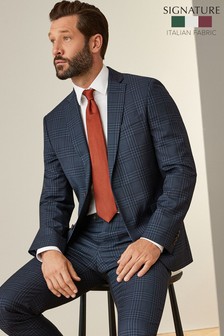 Navy Check Signature Tollegno Fabric Slim Fit Suit (862139) | 41 €