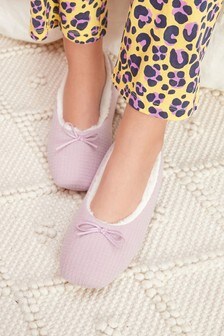 Waffle Ballerina Slippers