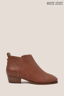 White Stuff Natural Willow Leather Ankle Boots (862228) | kr1,133