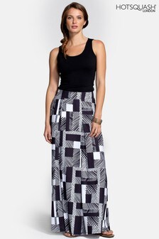 חצאית מקסי עם קפלים רחבים של HotSquash בשחור  (862361) | ‏368 ₪