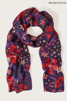 Monsoon Floral Silk Scarf (862599) | kr590