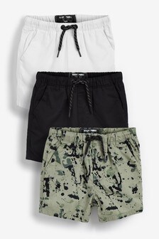 Lot de 3 shorts à taille élastique (3 mois - 7 ans)