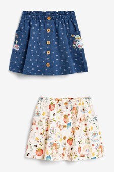 2 Pack Organic Cotton Skirts (3mths-7yrs)