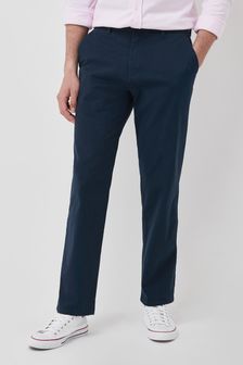 Temno modra - Ohlapen kroj - Raztegljive chino hlače (863541) | €21
