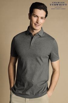Charles Tyrwhitt меланжевая рубашка поло из хлопкового пике с короткими рукавами Tyrwhitt (864876) | €76
