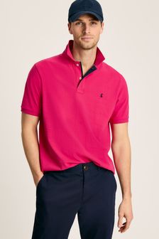 Joules Woody Pink Regular Fit Cotton Pique Polo Shirt (864887) | $48