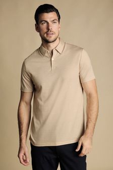 Charles Tyrwhitt Pink Cotton Tencel Tyrwhitt Cool Polo Shirt (864930) | €92