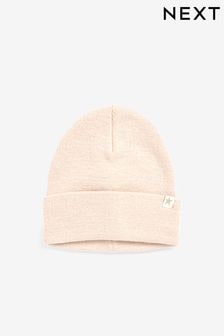 Neutral Flat Rib Beanie Hat (1-16yrs) (864932) | 20 QAR - 40 QAR