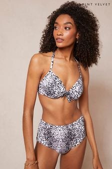 Mint Tief ausgeschnittenes Bikini-Top aus Samt (865241) | 14 €