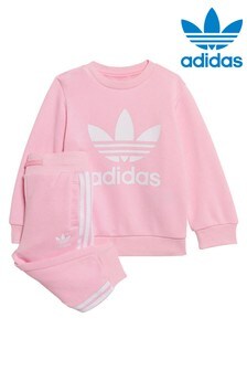 Adidas Originals Kleinkinder Trainingsanzug mit Dreiblatt-Logo, Pink (865611) | 44 €