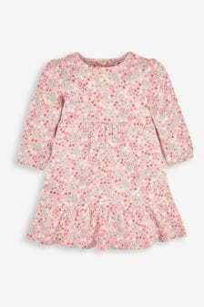 JoJo Maman Bébé Pink Girls' Pretty Mouse Floral Tiered Dress (865946) | 36 €