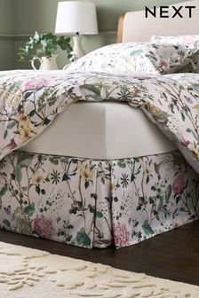 White/Pink Reflections Floral 100% Cotton 200 Thread Count Valance (866042) | 13 € - 23 €