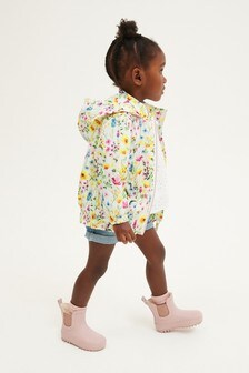Colourblock Ditsy Cagoule (3mths-7yrs)