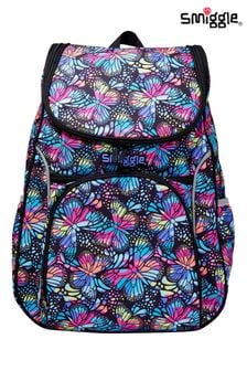 Smiggle Black Vivid Access Backpack with Reflective Tape (867488) | KRW89,700